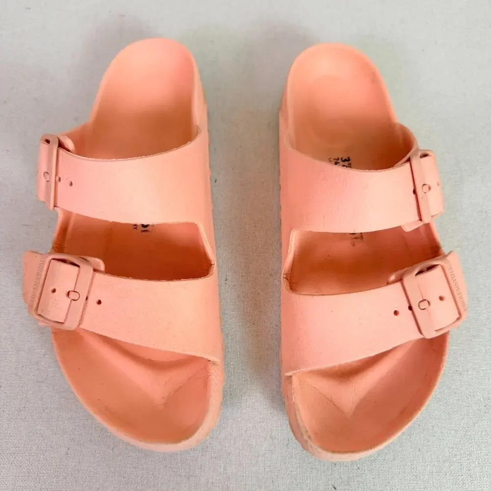 Birkenstock Arizona Essentials EVA Pink Clay Sandals Women's 37 Two Strap Narrow - Picture 3 of 16